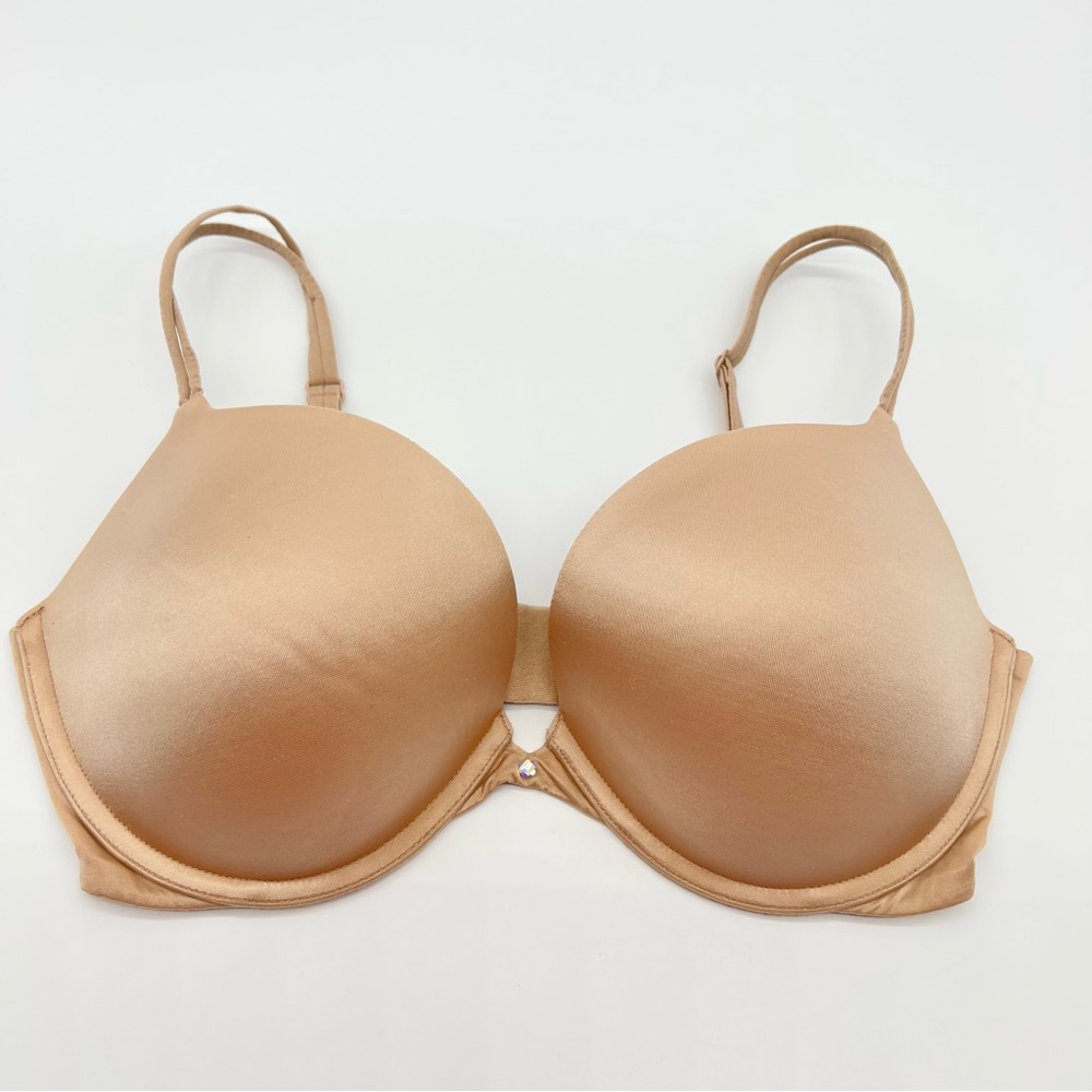 Victoria's Secret Very Secret Push Up Tan Convertible to Cross Back Bra-Sz 34DD